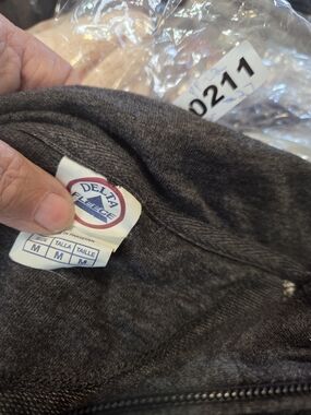 Delta Men's Dark Gray Fleece Jacket